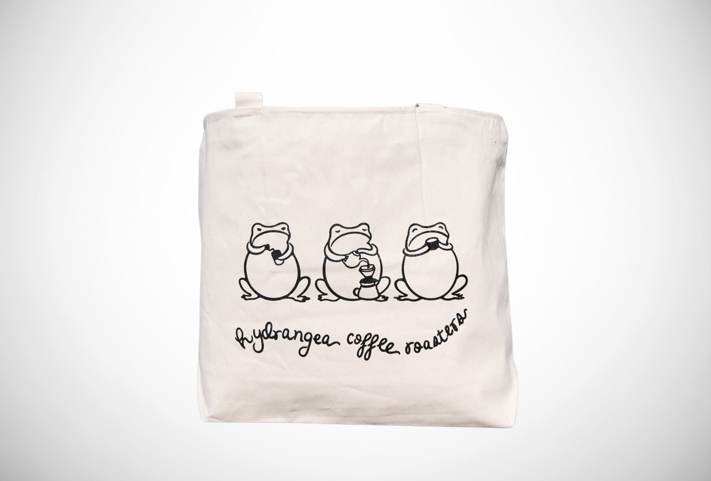 Hydrangea Coffee Tote Bag - Hydrangea & Frog